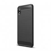 Brushed Carbon Back Cover Σιλικόνης Μαύρο (Redmi 7A)