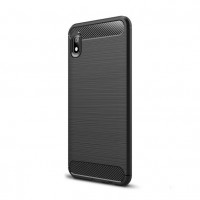 Brushed Carbon Back Cover Σιλικόνης Μαύρο (Redmi 7A)