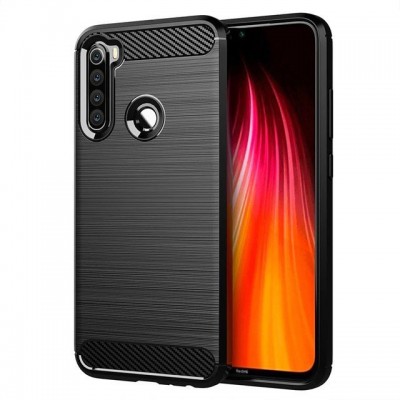 Carbon Back Cover Μαύρο (Xiaomi Redmi Note 8)