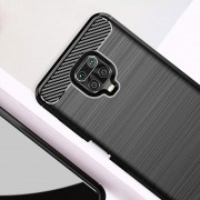 Carbon Brushed Back Cover Σιλικόνης Μαύρο (Redmi Note 9S / 9 Pro / 9 Pro Max)