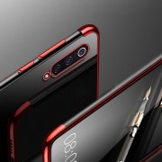 Clear Color Case Gel TPU Electroplating frame Cover for Xiaomi Mi 9 Lite / Xiaomi Mi CC9 black