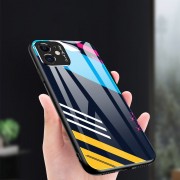 Color Glass Case Durable Cover with Tempered Glass Back and camera cover Xiaomi Redmi Note 9 Pro / Redmi Note 9S pattern 1