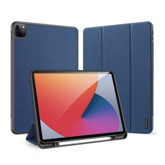 DUX DUCIS Domo Tablet Cover with Multi-angle Stand and Smart Sleep Function for iPad Pro 12.9' 2021 blue