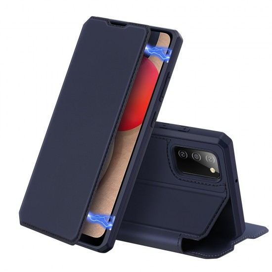 DUX DUCIS Skin X Bookcase type case for Samsung Galaxy A02s EU blue