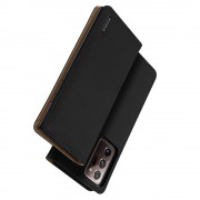 DUX DUCIS Wish Genuine Leather Bookcase type case for Samsung Galaxy Note 20 Ultra black