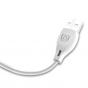 Dudao cable USB / Lightning 2.1A cable 2m white (L4L 2m white)