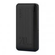 Dudao powerbank 20000 mAh Power Delivery 20 W Quick Charge 3.0 2x USB / USB Type C black (K12PQ + black)