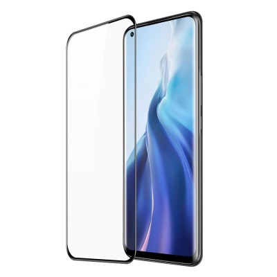 Dux Ducis 3D Tempered Glass curved Screen Protector Full Coveraged with Frame for Xiaomi Mi 11 black (case friendly)