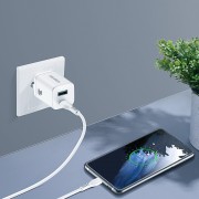 Dux Ducis C80 PPS quick charger Super Si Power Delivery 30W + Quick Charge 18W USB / USB Type C white
