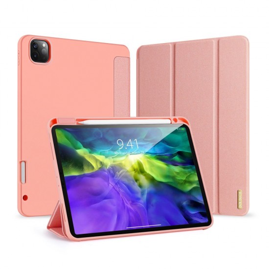 Dux Ducis Domo Lite Tablet Cover with Multi-angle Stand and Smart Sleep Function for iPad Pro 11' 2020 / iPad Pro 11' 2018 pink