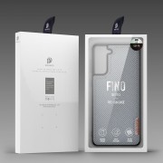 Dux Ducis Fino case covered with nylon material for Samsung Galaxy S21 FE gray
