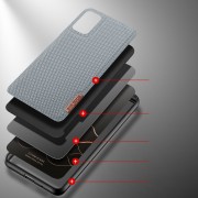 Dux Ducis Fino case covered with nylon material for Xiaomi Redmi Note 10 Pro blue