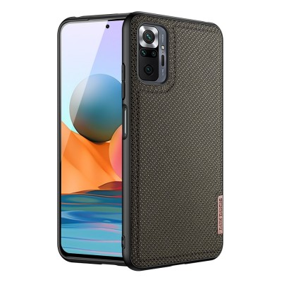 Dux Ducis Fino case covered with nylon material for Xiaomi Redmi Note 10 Pro green
