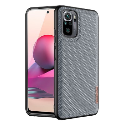 Dux Ducis Fino case covered with nylon material for Xiaomi Redmi Note 10 / Redmi Note 10S blue