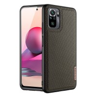 Dux Ducis Fino case covered with nylon material for Xiaomi Redmi Note 10 / Redmi Note 10S green