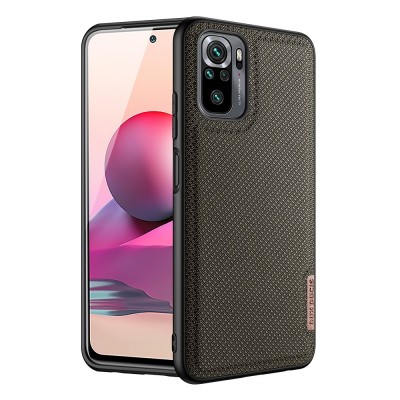 Dux Ducis Fino case covered with nylon material for Xiaomi Redmi Note 10 / Redmi Note 10S green