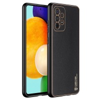 Dux Ducis Yolo elegant case made of soft TPU and PU leather for Samsung Galaxy A52 5G / A52 4G black
