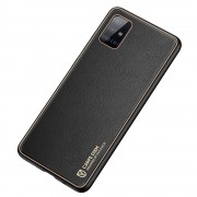 Dux Ducis Yolo elegant case made of soft TPU and PU leather for Samsung Galaxy A71 black