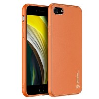 Dux Ducis Yolo elegant case made of soft TPU and PU leather for iPhone SE 2020 / iPhone 8 / iPhone 7 orange