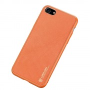 Dux Ducis Yolo elegant case made of soft TPU and PU leather for iPhone SE 2020 / iPhone 8 / iPhone 7 orange