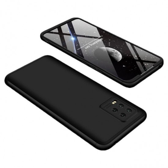 GKK 360 Protection Case Front and Back Case Full Body Cover Xiaomi Mi Note 10 Lite black