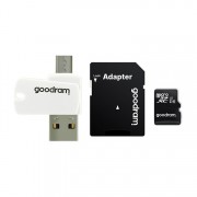 Goodram All in one 32 GB micro SD HC UHS-I class 10 memory card, SD adapter, micro SD OTG card reader (USB, micro USB) (M1A4-0320R12)