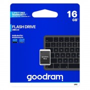 Goodram pendrive 16 GB USB 2.0 20 MB/s (rd) - 5 MB/s (wr) flash drive black (UPI2-0160K0R11)