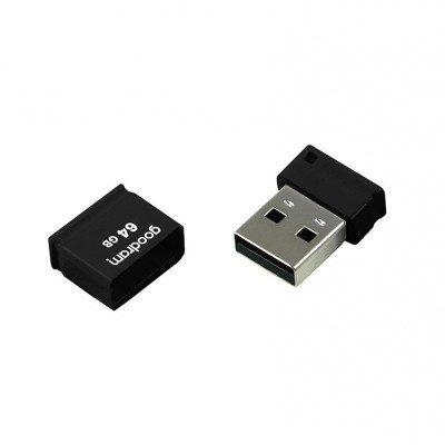 Goodram pendrive 64 GB USB 2.0 20 MB/s (rd) - 5 MB/s (wr) flash drive black (UPI2-0640K0R11)