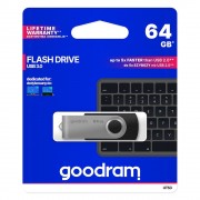Goodram pendrive 64 GB USB 3.2 Gen 1 60 MB/s (rd) - 20 MB/s (wr) flash drive black (UTS3-0640K0R11)