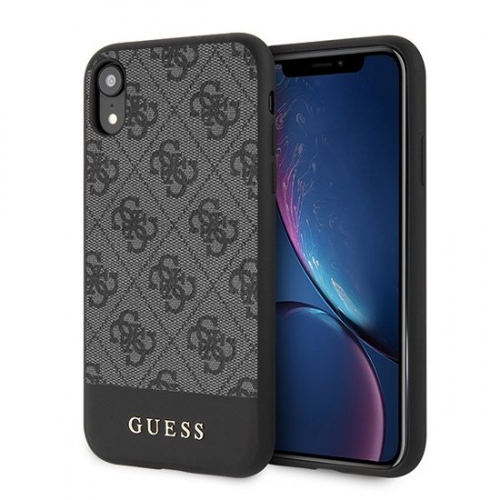 Guess GUHCI61G4GLGR iPhone Xr szary/grey hardcase 4G Stripe Collection Guess / GUE000829