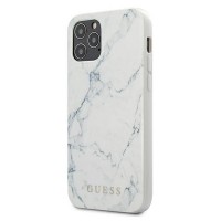 Guess Marble Back Cover Πλαστικό Λευκό (iPhone 12 mini)
