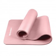 Gymnastic non slip mat for exercising 181 cm x 63 cm x 1 cm light pink WNSP-LPIN