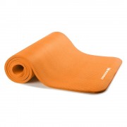 Gymnastic non slip mat for exercising 181 cm x 63 cm x 1 cm orange
