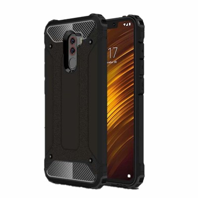 Hybrid Armor Case Tough Rugged Cover for Xiaomi Pocophone F1 black