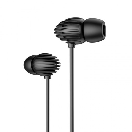 Joyroom in-ear earphones 3.5mm mini jack with remote and microphone black (JR-EL112)