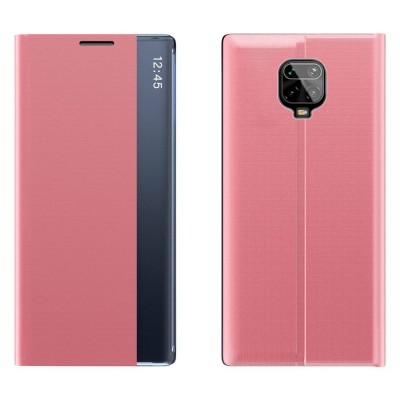New Sleep Case Bookcase Type Case with kickstand function for Xiaomi Redmi Note 9 Pro / Redmi Note 9S pink
