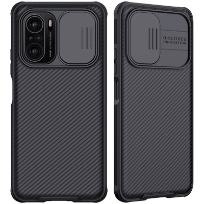 Nillkin CamShield Case Slim Cover with camera protection shield for Xiaomi Redmi K40 Pro+ / K40 Pro / K40 / Poco F3 / Mi 11i black