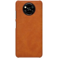 Nillkin Qin original leather case cover for Xiaomi Poco X3 NFC / Poco X3 Pro brown