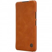 Nillkin Qin original leather case cover for Xiaomi Redmi K40 Pro+ / K40 Pro / K40 / Poco F3 / Mi 11i brown