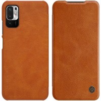 Nillkin Qin original leather case cover for Xiaomi Redmi Note 10 5G brown