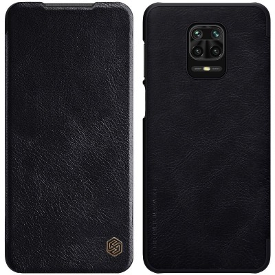 Nillkin Qin original leather case cover for Xiaomi Redmi Note 9 Pro / Redmi Note 9S black