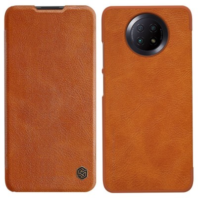 Nillkin Qin original leather case cover for Xiaomi Redmi Note 9T 5G brown