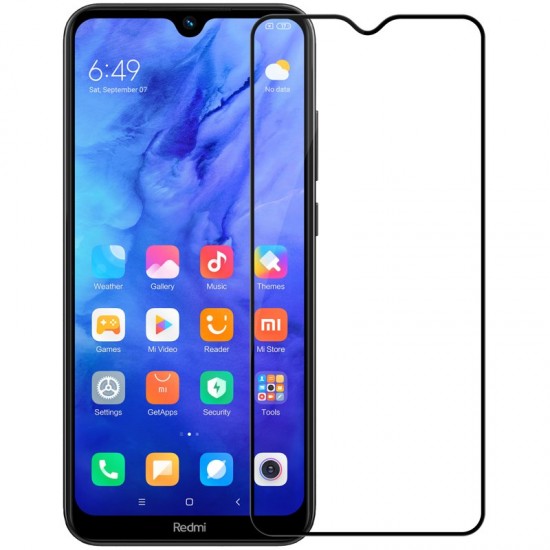 Nillkin XD CP+MAX Ultra Thin Full Coverage Tempered Glass with Frame 0.33 MM 9H for Xiaomi Redmi Note 8T black