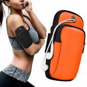 Running armband sports phone band case orange