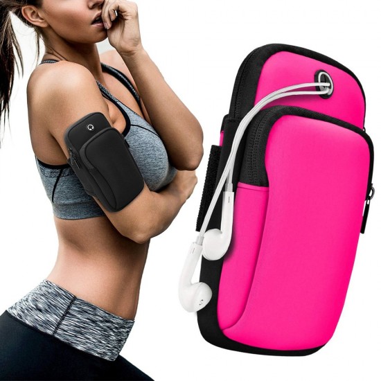Running armband sports phone band case pink