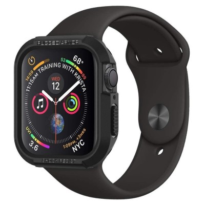 SPIGEN RUGGED ARMOR APPLE WATCH 4/5/6 / SE (44MM) BLACK