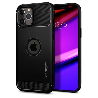 SPIGEN RUGGED ARMOR IPHONE 12 PRO MAX MATTE BLACK