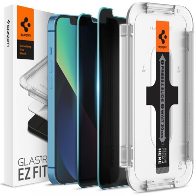 SZKŁO HARTOWANE SPIGEN GLAS.TR ”EZ FIT” 2-PACK IPHONE 13 MINI PRIVACY