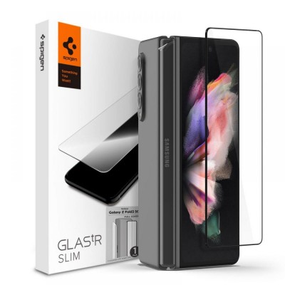 SZKŁO OCHRONNE SPIGEN GLASS FC  & HINGE FILM GALAXY Z FOLD 3 BLACK
