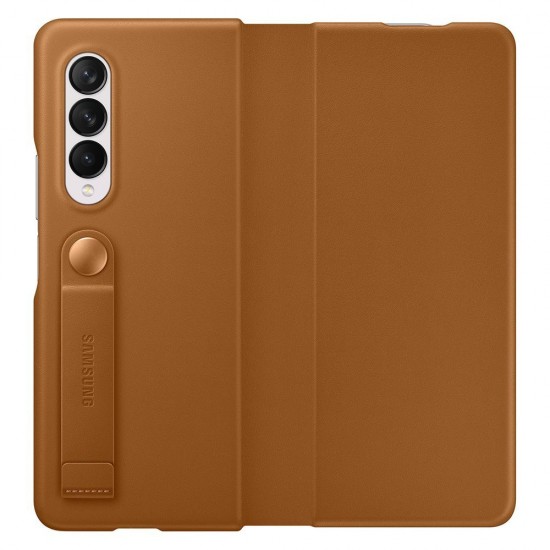 Samsung Leather Flip Cover case for Samsung Galaxy Z Fold 3 brown (EF-FF926LAEGWW)